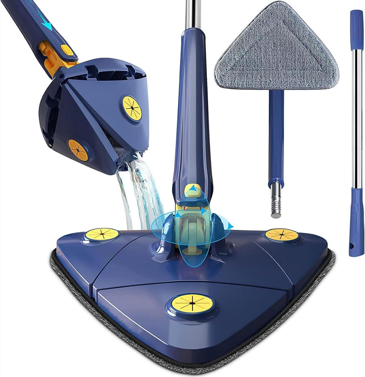 Mopa triangular giratoria 360º + MINI MOPA DE MESA